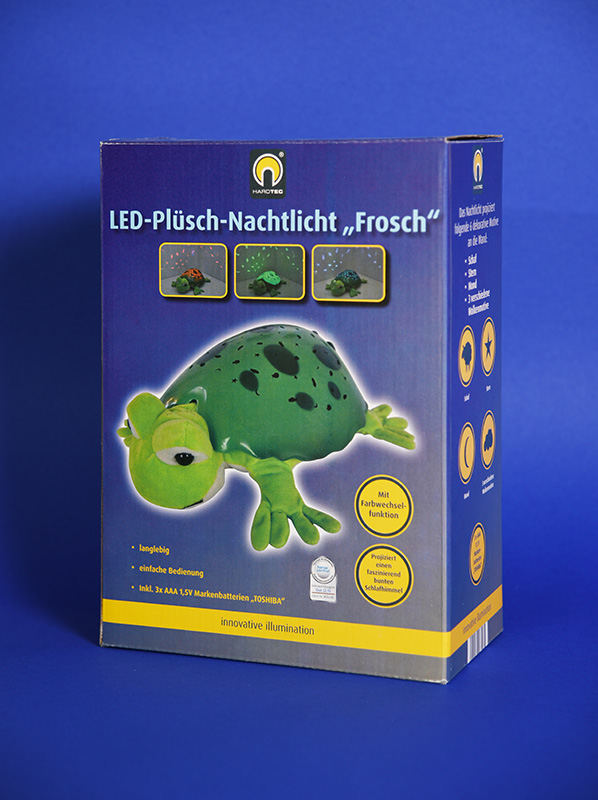 packaging | LED plush night light Frog