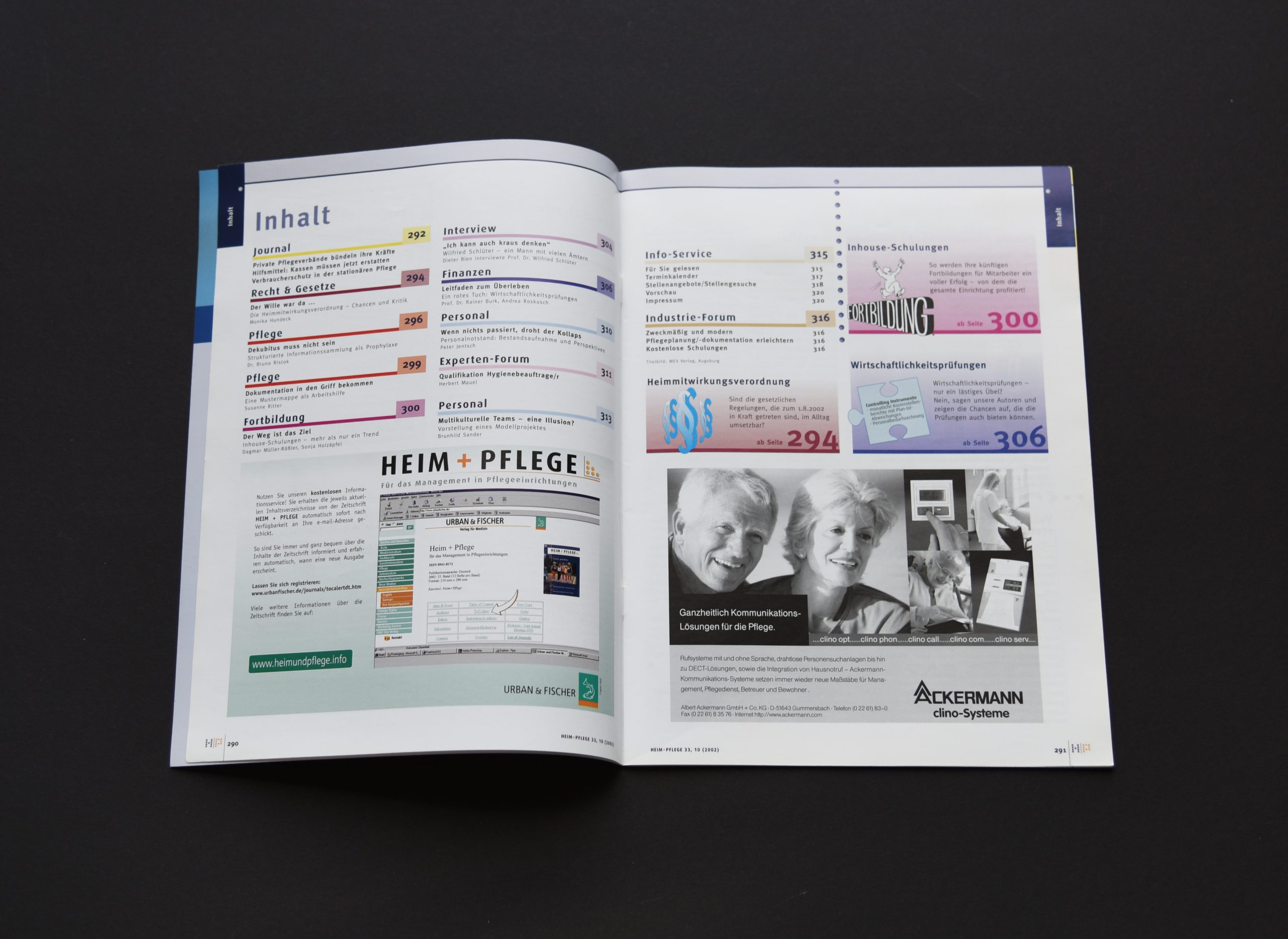 print | ELSEVIER (Publishing house) | Medical management magazine Heim und Pflege (Content)