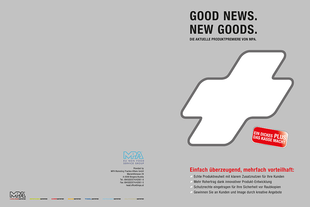 print | MPA | Good news - New goods