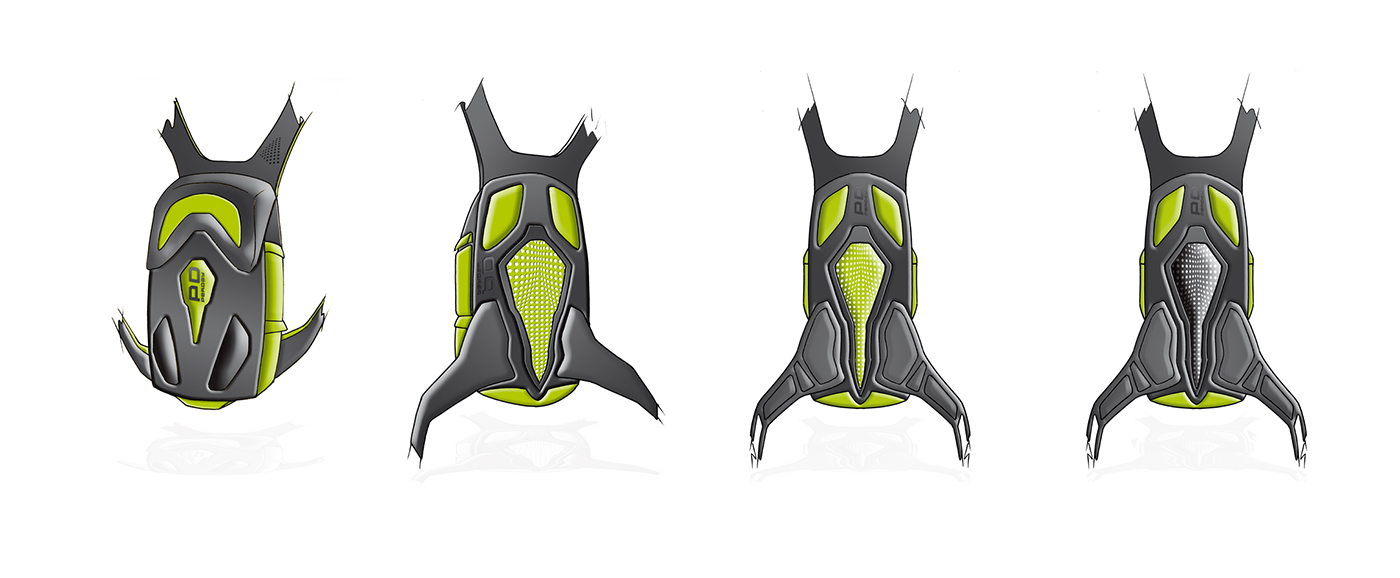 shoes & accessories | STUDY | Ergonomic back protector with backpack