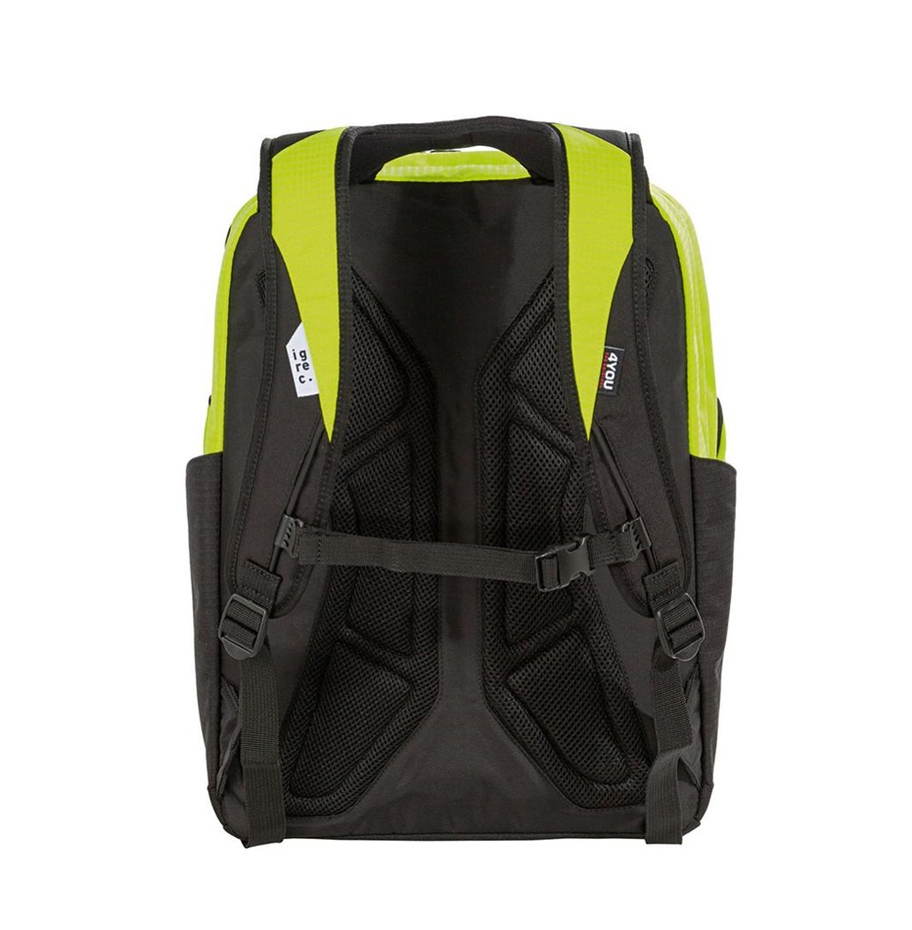 hoes & accessories | 4YOU | Multifunctional backpack-Igrec-small_Green_Rear view